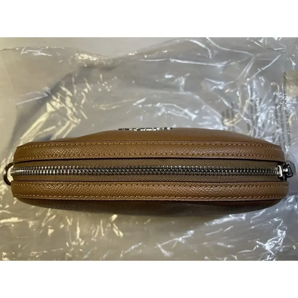 Coach Madi Crossbody CR348 Crossgrain Leather Light Saddle -NWT-